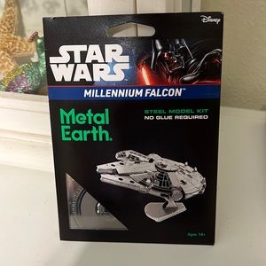 Disney Star Wars Metal Earth Millennium Falcon Steel Model Kit Premium Edition.
